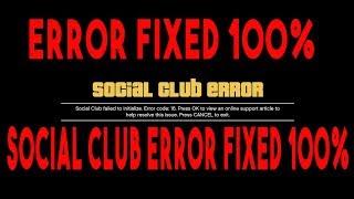 Fix GTA 5 error 16,17,0 code.Fix scial club failed to initialize 100% fixed