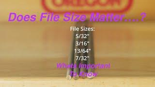 File Size Matters #chainsawsharpening #chainsaw #sharpening