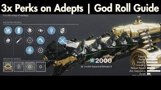 Triple Perk Adept Weapons | Master Raid God Roll Guide for PvP