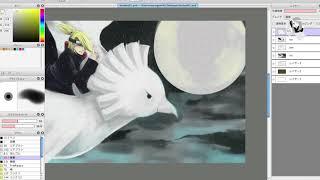 Naruto: Deidara Speed Drawing. Дейдара из Наруто