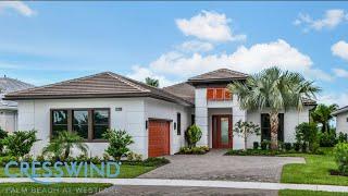 55+ Community Cresswind Palm Beach Florida | New Construction Home Tour | 3 Bed | 3.5 Bath | 2765 SF