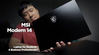 MSI Modern 14 Unboxing and Review - Business and Student Purpose Laptop?