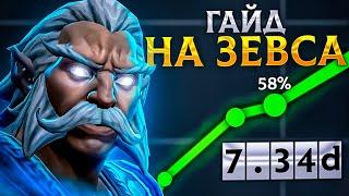  Гайд на Зевса  Как играть на Zeus 7.35