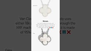 Authentic vs. Fake: Van Cleef & Arpels Alhambra Pendant Necklace