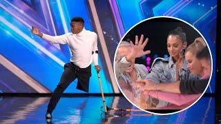 A cancer surviver with one-leg gets first ever Group Golden Buzzer/ Inspirational Dancer/ BGT 2023