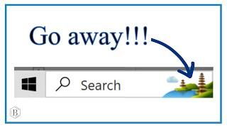 How to Remove the Search Bar Image/Icon in Windows 10