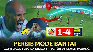 COMEBACK TERGILAPersib Bantai Semen Padang‼️Full Drama Persib vs Semen Padang