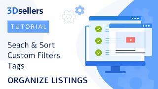 How to organize & manage eBay listings - Filters, Tags, Search & Sorting | 3Dsellers Listings