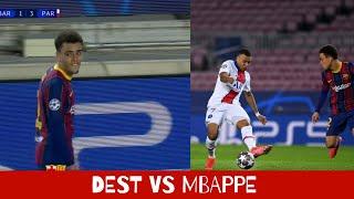 DEST vs Mbappe ● Sergino Dest Shows EXCELLENT SKILLS Against MONSTER Kylian Mabappe