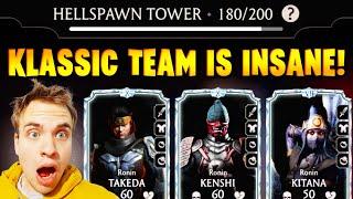 Klassic Team is CRAZY GOOD in MK Mobile! Hellspawn Tower 180+.