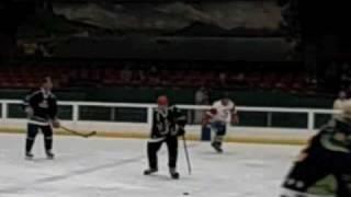 88-yr-old Ice Hockey Player, Mark Sertich in action