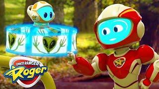 Space Ranger Roger's Super-Spinning Sky-High Merry-Go-Round | Funny Kids Cartoon Video