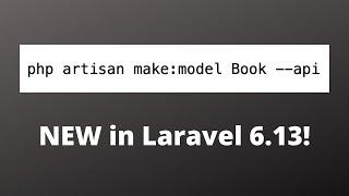 Create Model with API Controller - in one Artisan Command