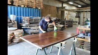 Osmo Polyx-Oil wood finishing demo by the Hoppe Urban Wood Lab Store