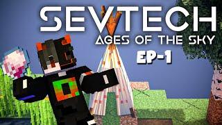 SevTech: Ages of the Sky Ep. 1 SevTech but Its a Skyblock