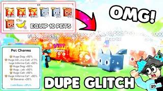 WOW!  OP DUPE GLITCH & EQUIP 10 PETS in Pets GO! (GAME BREAKING?!)