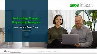 Sage Intacct Achieve Deeper Reporting Insights Webinar