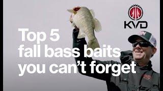 Top 5 fall bass fishing baits you can't live without - KVD fishing tips