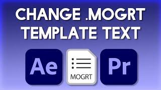 How to Change .MOGRT Template Text | Fix Unresolvable Fonts