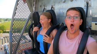 Riding Hollywood Tower At Movieland Park - Rider Cam POV