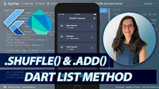 List Method shuffle and add in Dart and Flutter