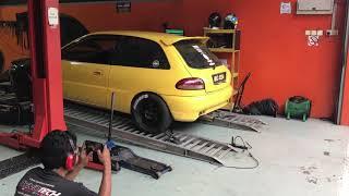 First Proton Satria 4G93 Mivec equipped  with MaxxECU street Anti Lag Launch Control MAG AUTO GARAGE