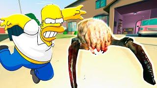 HEADCRABS ON THE SIMPSONS MAP ARE CHASING US ► Garry's Mod