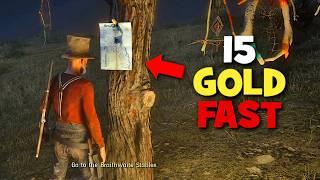 The FASTEST Way to Earn Gold in Red Dead Online for The First Role