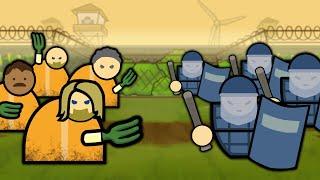 Forcing my Prisoners to Make Me MONEY in Prison Architect Going Green Gameplay!