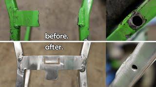 How I Fixed This Busted Subframe | 1990 KX250