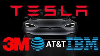 Акции Tesla, АТТ, 3M и IBM | Обзор Акций | Отчеты компаний