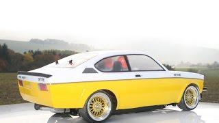 RC Car Opel Kadett C Coupe Rallye Tamiya with Exhaust Fire