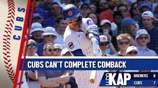 REKAP ️ Cubs 8-7 Loss to the Brewers - The comeback comes up just a bit short