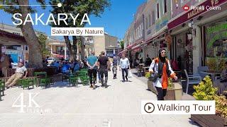 4K Sakarya City Center Walking Tour | Turkey Walk 2023