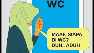 Comic Toilet : Pedagang cantik kebelet buang air besar