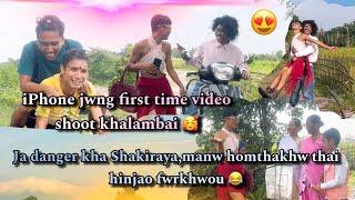 iPhone jwng first time video shoot khalambai | Bodoland ao London ni Shakira 