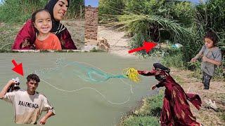 Maryam, the operator,'s exciting journey along a beautiful river for fishing