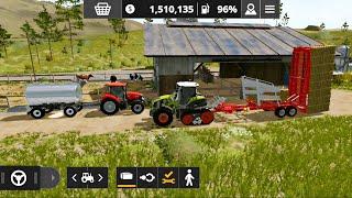 Fs 20 Gameplay : Making Hay Bales & Harvest Corn & Barely - Timelapse ! Farming Simulator 20 #fs20