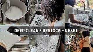 REFRIGERATOR DEEP CLEAN | SAM'S GROCERY SHOP + RESTOCK | ORGANIZE | RESET