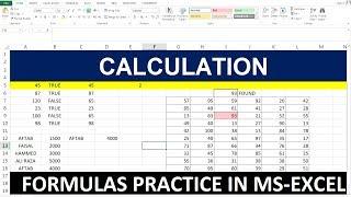 Basic Excel Formulas-Calculation in Excel