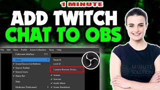 How to add twitch chat to obs 2024 (Quick & Easy)