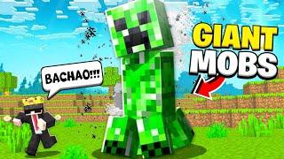 Minecraft but Killing Mobs Make them GIANT!