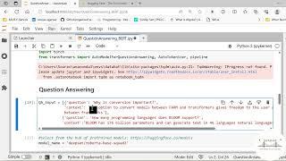 Question Answering using Transformers Hugging Face Library || BERT QA Python Demo