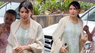Khan Zaadi And Abhishek Kumar Arrive At Mannara Chopra's Father Raman Rai Handa Prayer Meet