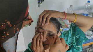 Tai Karva rahi hai threading | Home made threading | Make-up time | Navin Chaudhary Vlogs