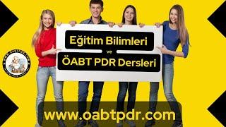 PSİKOLOJİK DANIŞMA VE REHBERLİK ALAN (ÖABT PDR) DERSLERİ BAŞLIYOR