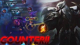 THIS AKALI TRYIN TO COUNTER MY DARIUS!! | UNSTOPPABLE QUADRA 18KILLS | WILDRIFT