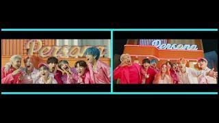 BTS - BOY WITH LUV MV | Normal vs. ARMY With Luv ver. Comparison