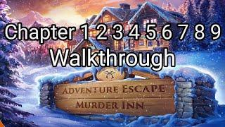 Adventure Escape MURDER INN Full Game  Chapter 1 2 3 4 5 6 7 8 9 Walkthrough