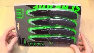 Schrade Wal-Mart Holiday Knife Pack Unboxing!! - 4 knives for $20!!